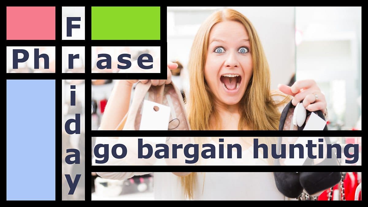 Friday Phrase / Go bargain hunting