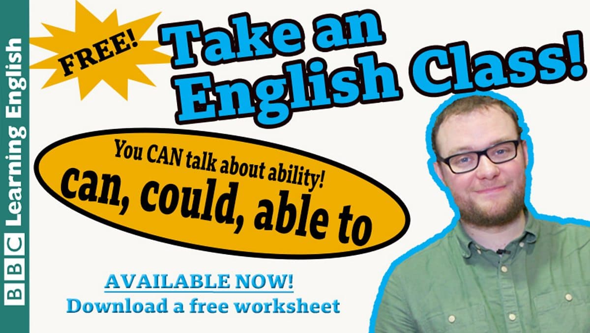 Class / Take an English class: Modals of Ability