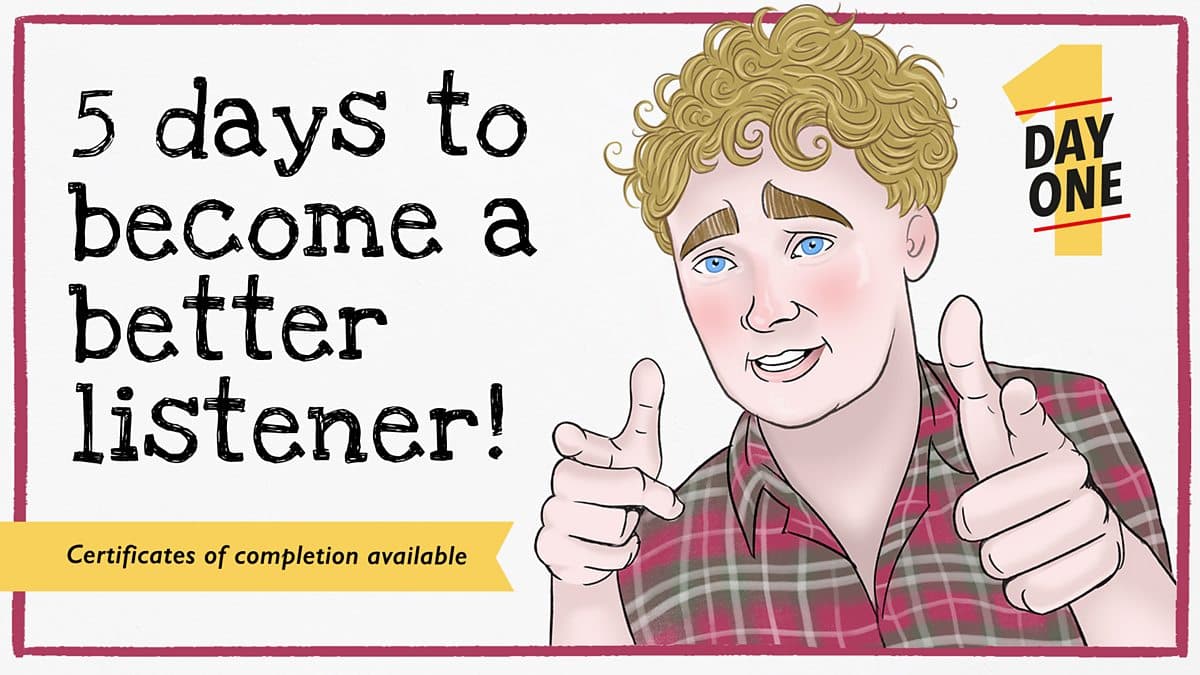 5 days to become a better listener / Day 1. What's Tim's tip?