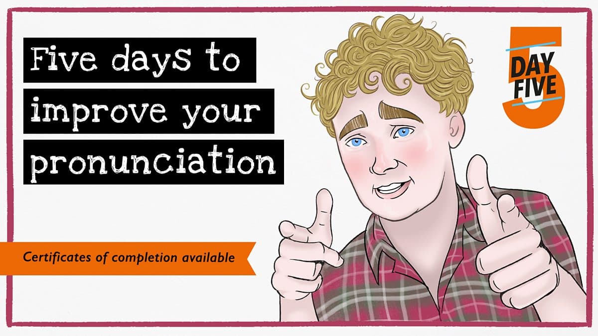 5 days to improve your pronunciation / Day 5 - You've earned your certificate