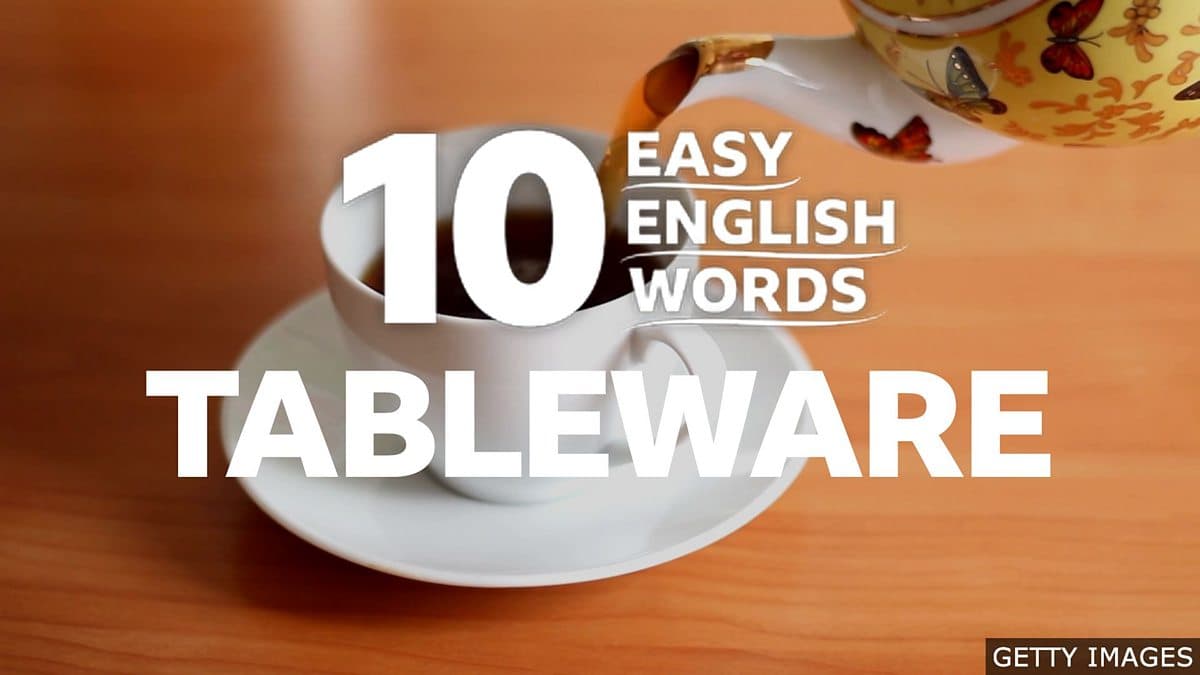 10 Easy English Words / Tableware