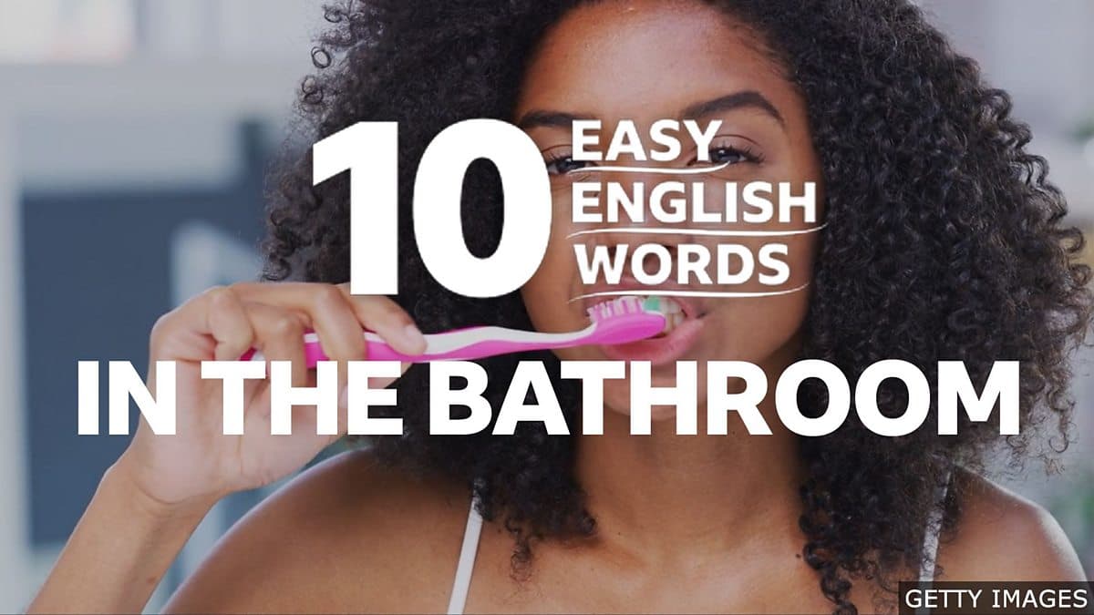 10 Easy English Words / In the bathroom