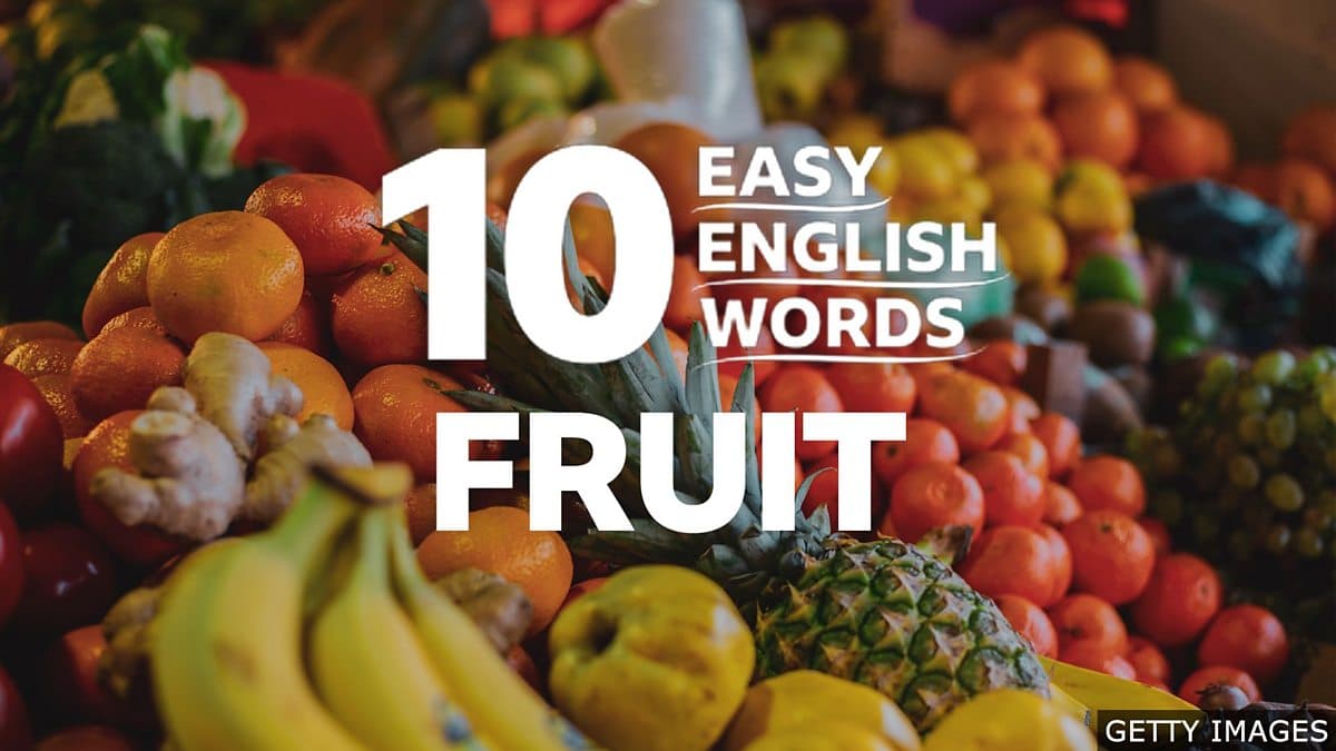 10 Easy English Words / Fruit