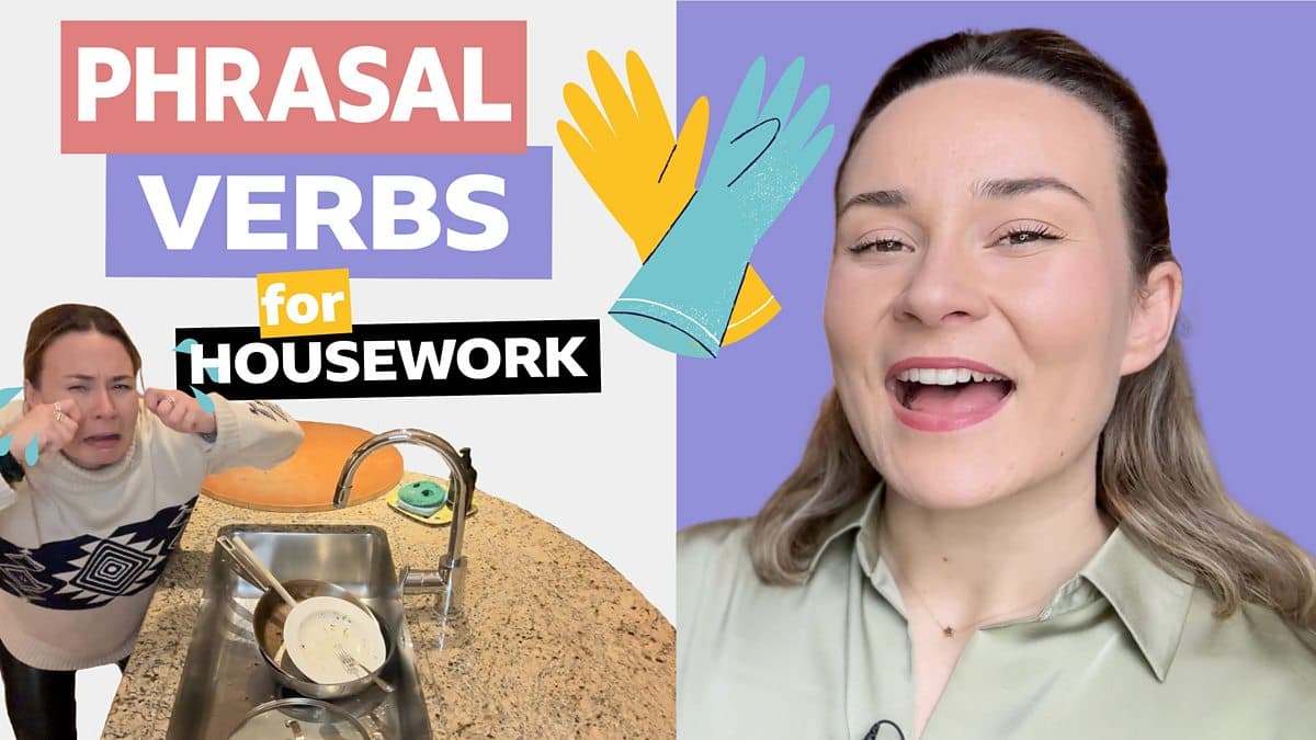 Phrasal verbs with Georgie / Phrasal verbs for housework
