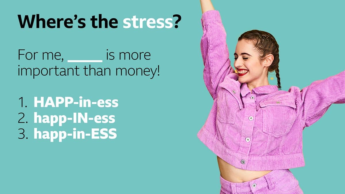 Quizzes / Where is the stress?
