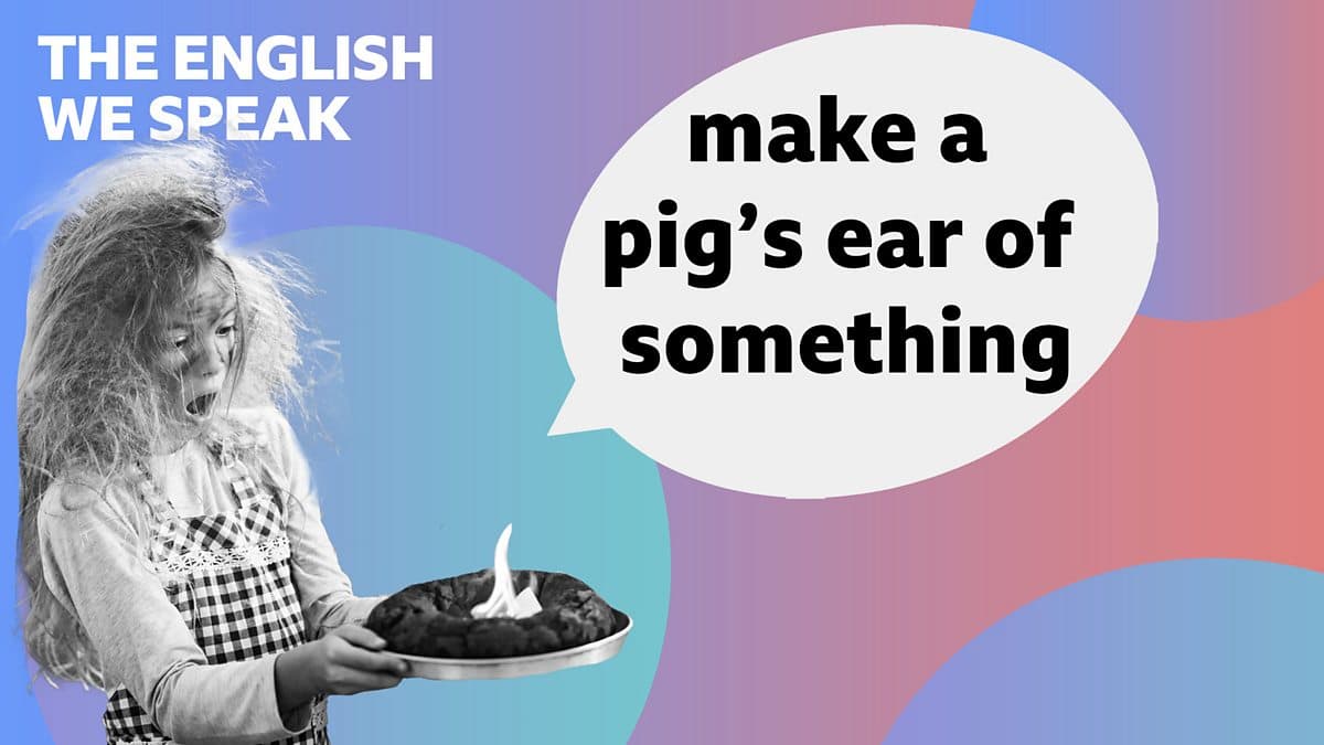 The English We Speak / Make a pig's ear of something