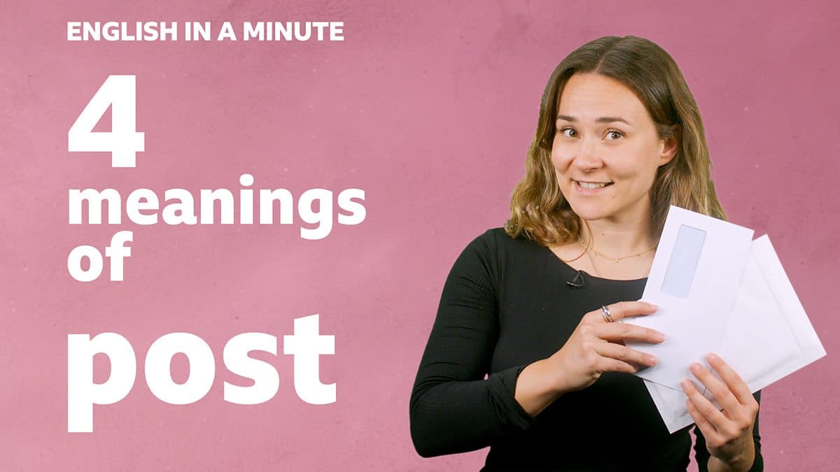 English in a Minute Series 5 / 4 meanings of 'post'