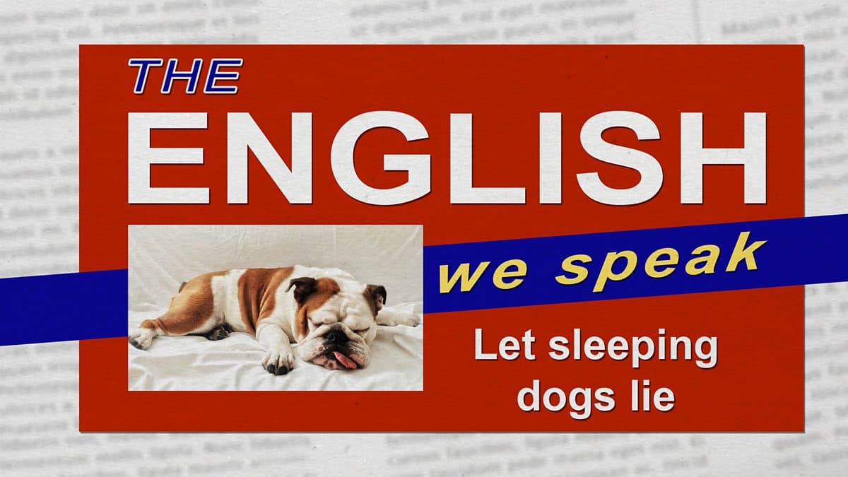 The English We Speak / Let sleeping dogs lie