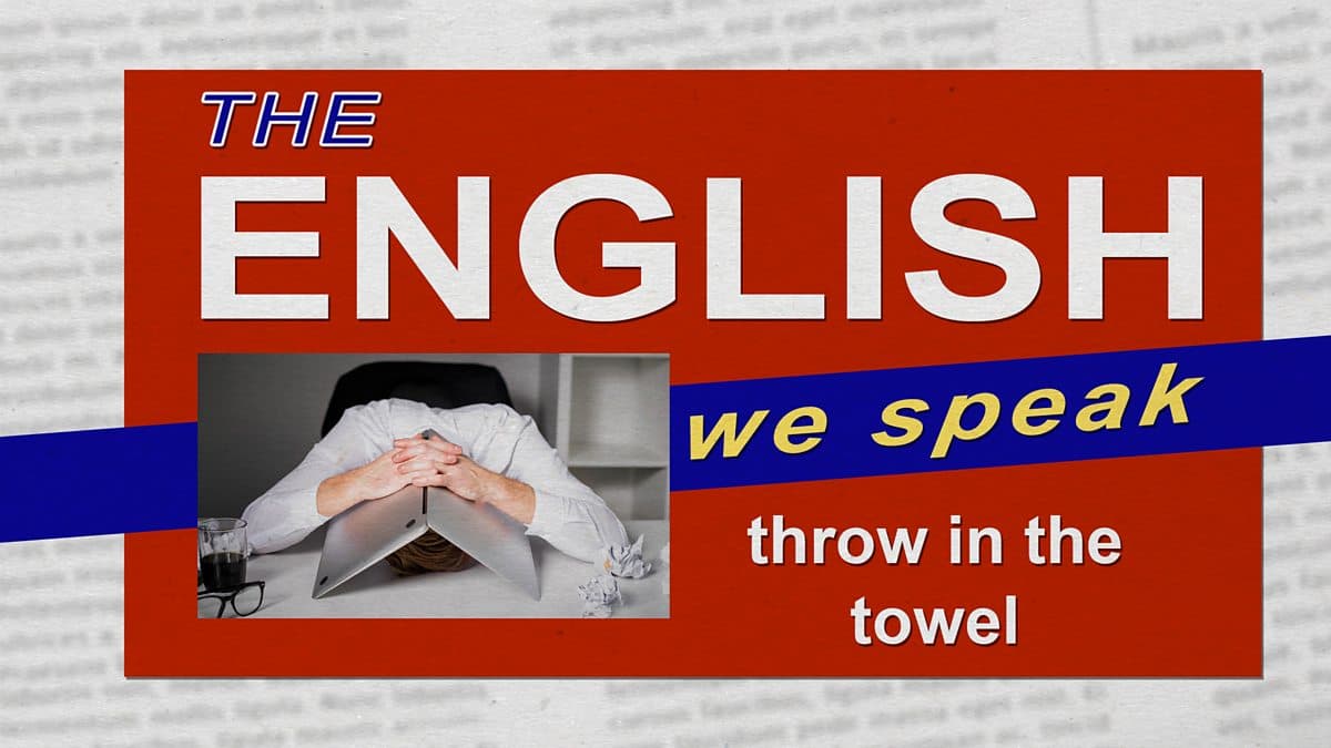 The English We Speak / Throw in the towel