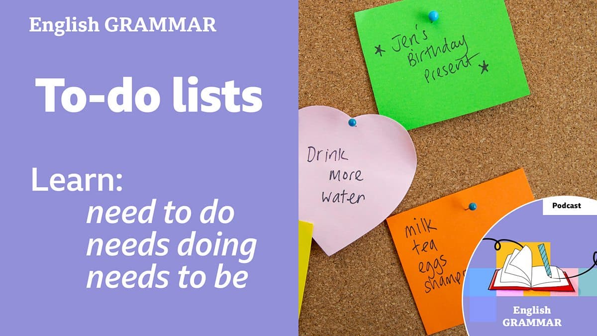 Learning English Grammar / To-do lists