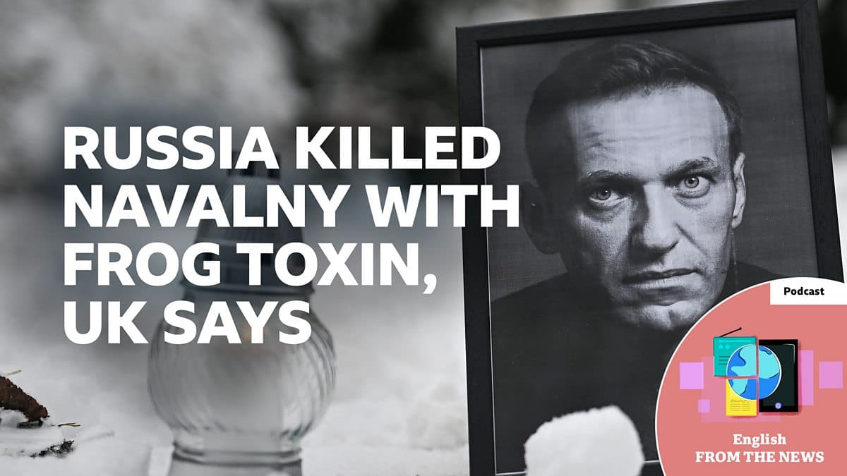Learning English from the News / Russia killed opposition leader Alexei Navalny with frog toxin, UK says